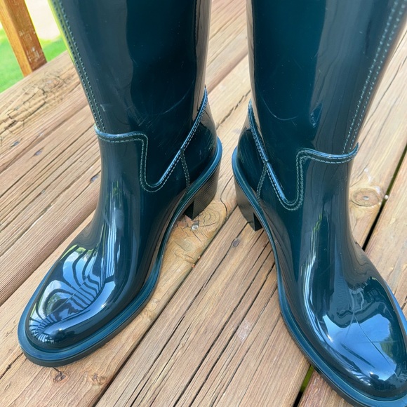 Gucci Double G Rain Boot Women's Green EU 40 US 9 - Picture 6 of 16